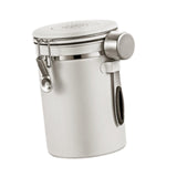 Maxbell Coffee Canister Utensils Airtight Storage Tank for Nuts Loose Leaf Tea Salts 1.8L White