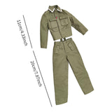 Maxbell 1/6 Figure Jacket and Pants Miniature Clothes for 12inch Action Figures Body