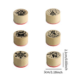 Maxbell 6x Wooden Stamps for Art Project Wooden Christmas Stamps for Christmas Decor
