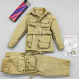 Maxbell 1/6 Male Uniform Full Set Mini Coat and Pants Model for 12 inch Figures Accs