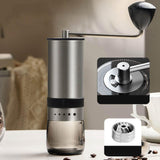 Maxbell Manual Coffee Grinder Portable Stainless Steel Burr Mill for Gift Home Latte