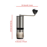Maxbell Manual Coffee Grinder Portable Stainless Steel Burr Mill for Gift Home Latte