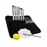 Maxbell 15x Painting Brushes Paint Brush Set for Gouache Painting Beginners Students