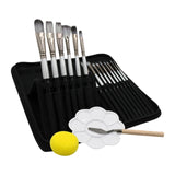 Maxbell 15x Painting Brushes Paint Brush Set for Gouache Painting Beginners Students