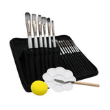 Maxbell 15x Painting Brushes Paint Brush Set for Gouache Painting Beginners Students