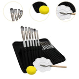 Maxbell 15x Painting Brushes Paint Brush Set for Gouache Painting Beginners Students