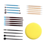 Maxbell 19x Pottery Sculpting Tools DIY Clay Tools for Beginners Kids Adults