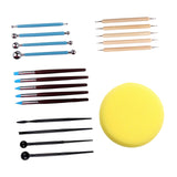 Maxbell 19x Pottery Sculpting Tools DIY Clay Tools for Beginners Kids Adults