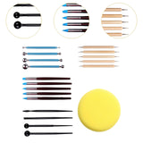 Maxbell 19x Pottery Sculpting Tools DIY Clay Tools for Beginners Kids Adults
