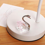 Maxbell Swan Figurine Decoration Decors Swan Statue for Birthday Anniversary Cabinet pink