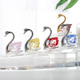 Maxbell Swan Figurine Decoration Decors Swan Statue for Birthday Anniversary Cabinet pink