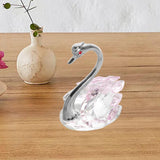 Maxbell Swan Figurine Decoration Decors Swan Statue for Birthday Anniversary Cabinet pink