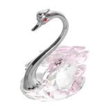 Maxbell Swan Figurine Decoration Decors Swan Statue for Birthday Anniversary Cabinet pink