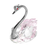 Maxbell Swan Figurine Decoration Decors Swan Statue for Birthday Anniversary Cabinet pink