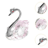 Maxbell Swan Figurine Decoration Decors Swan Statue for Birthday Anniversary Cabinet pink