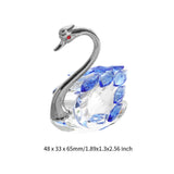 Maxbell Swan Figurine Decoration Decors Swan Statue for Birthday Anniversary Cabinet blue
