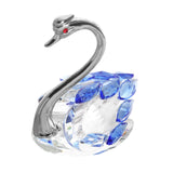 Maxbell Swan Figurine Decoration Decors Swan Statue for Birthday Anniversary Cabinet blue