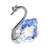 Maxbell Swan Figurine Decoration Decors Swan Statue for Birthday Anniversary Cabinet blue