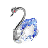 Maxbell Swan Figurine Decoration Decors Swan Statue for Birthday Anniversary Cabinet blue