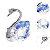 Maxbell Swan Figurine Decoration Decors Swan Statue for Birthday Anniversary Cabinet blue