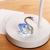 Maxbell Swan Figurine Decoration Decors Swan Statue for Birthday Anniversary Cabinet blue