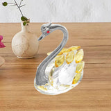 Maxbell Swan Figurine Decoration Decors Swan Statue for Birthday Anniversary Cabinet yellow