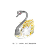 Maxbell Swan Figurine Decoration Decors Swan Statue for Birthday Anniversary Cabinet yellow