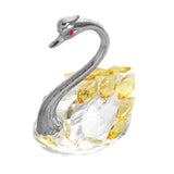 Maxbell Swan Figurine Decoration Decors Swan Statue for Birthday Anniversary Cabinet yellow