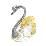 Maxbell Swan Figurine Decoration Decors Swan Statue for Birthday Anniversary Cabinet yellow