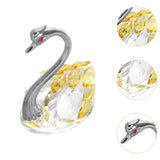 Maxbell Swan Figurine Decoration Decors Swan Statue for Birthday Anniversary Cabinet yellow