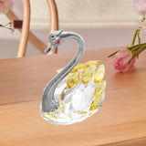 Maxbell Swan Figurine Decoration Decors Swan Statue for Birthday Anniversary Cabinet yellow