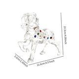 Maxbell Standing Horse Figurine Table Ornaments for Desktop Living Room Bookcase
