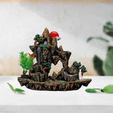 Maxbell Rockery Flowing Water Backflow Incense Burner Resin Incense Holder for Study B