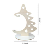 Maxbell 5Pcs Wooden Christmas Tree Ornaments Boys Girls Festival Wood Christmas Tree
