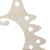 Maxbell 5Pcs Wooden Christmas Tree Ornaments Boys Girls Festival Wood Christmas Tree