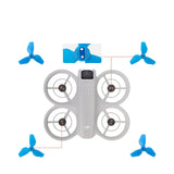 Maxbell 4x Propellers Portable with Screws RC Drone Accessories for Drone Quadcopter black