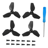 Maxbell 4x Propellers Portable with Screws RC Drone Accessories for Drone Quadcopter black
