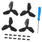 Maxbell 4x Propellers Portable with Screws RC Drone Accessories for Drone Quadcopter black
