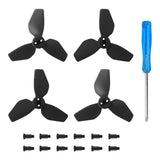 Maxbell 4x Propellers Portable with Screws RC Drone Accessories for Drone Quadcopter black