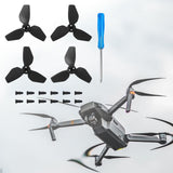 Maxbell 4x Propellers Portable with Screws RC Drone Accessories for Drone Quadcopter black