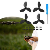 Maxbell 4x Propellers Portable with Screws RC Drone Accessories for Drone Quadcopter black