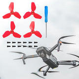 Maxbell 4x Propellers Portable with Screws RC Drone Accessories for Drone Quadcopter red