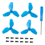 Maxbell 4x Propellers Portable with Screws RC Drone Accessories for Drone Quadcopter blue