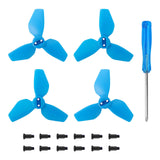 Maxbell 4x Propellers Portable with Screws RC Drone Accessories for Drone Quadcopter blue