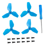 Maxbell 4x Propellers Portable with Screws RC Drone Accessories for Drone Quadcopter blue