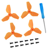 Maxbell 4x Propellers Portable with Screws RC Drone Accessories for Drone Quadcopter orange