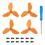 Maxbell 4x Propellers Portable with Screws RC Drone Accessories for Drone Quadcopter orange