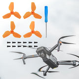 Maxbell 4x Propellers Portable with Screws RC Drone Accessories for Drone Quadcopter orange