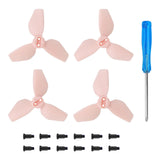 Maxbell 4x Propellers Portable with Screws RC Drone Accessories for Drone Quadcopter pink