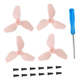 Maxbell 4x Propellers Portable with Screws RC Drone Accessories for Drone Quadcopter pink